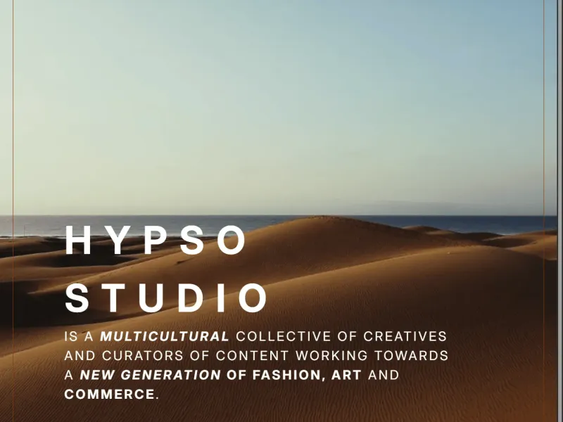 Hypso Studio — Creative Studio